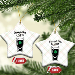 Funny St Patrick’s Day Beer Ceramic Ornament Found The G Spot TS14 Print Your Wear