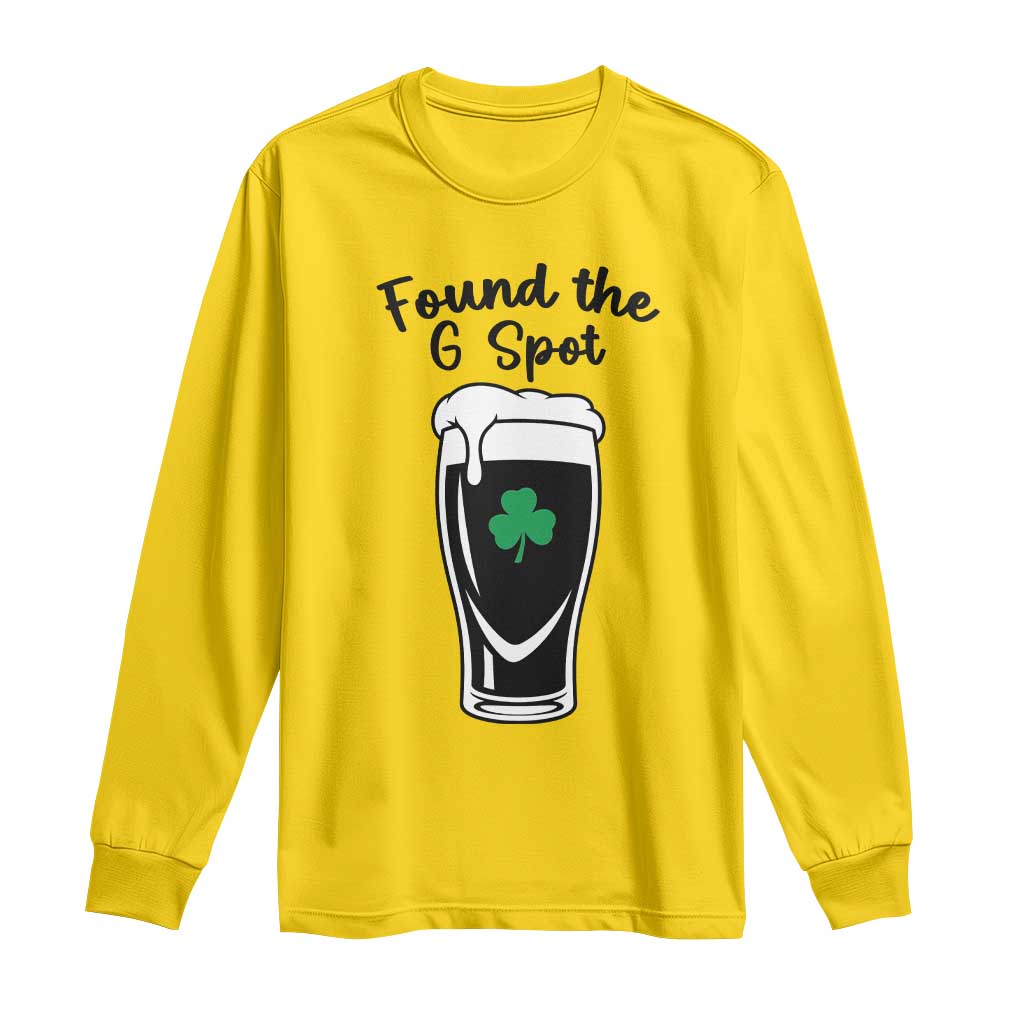 Funny St Patrick’s Day Beer Long Sleeve Shirt Found The G Spot TS14 Daisy Print Your Wear