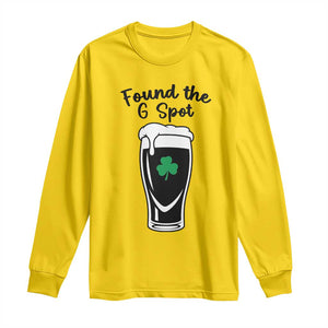 Funny St Patrick’s Day Beer Long Sleeve Shirt Found The G Spot TS14 Daisy Print Your Wear
