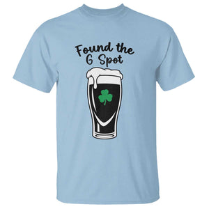 Funny St Patrick’s Day Beer T Shirt Found The G Spot TS14 Light Blue Print Your Wear