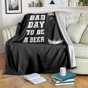 Irish Shamrock Beer Throw Blanket Bad Day To Be A Beer TS14 Print Your Wear
