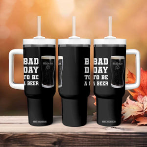 Irish Shamrock Beer Tumbler With Handle Bad Day To Be A Beer TS14 Print Your Wear