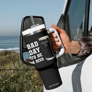 Irish Shamrock Beer Tumbler With Handle Bad Day To Be A Beer TS14 Print Your Wear