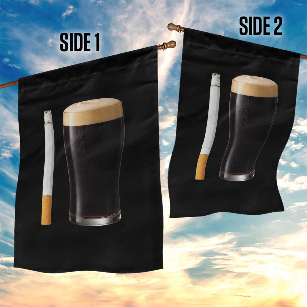 Irish Shamrock Beer Smoking Pub Drinking Humor Garden Flag TS14 Print Your Wear