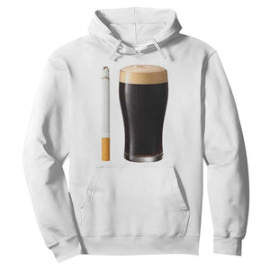 Irish Shamrock Beer Smoking Pub Drinking Humor Hoodie TS14 White Print Your Wear
