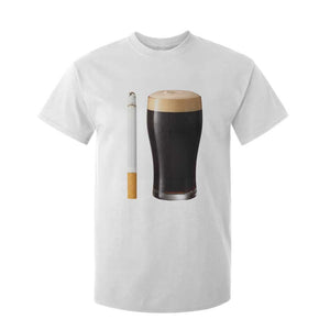Irish Shamrock Beer Smoking Pub Drinking Humor T Shirt For Kid TS14 White Print Your Wear