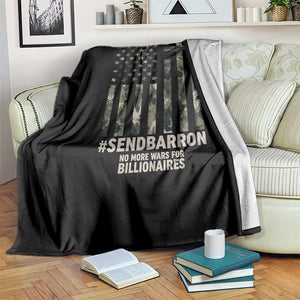 Send Barron Throw Blanket Vintage American Flag Camo Hashtag Protest Meme TS14 Print Your Wear
