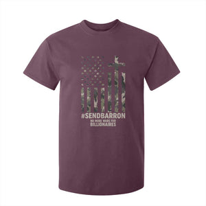 Send Barron T Shirt For Kid Vintage American Flag Camo Hashtag Protest Meme TS14 Maroon Print Your Wear