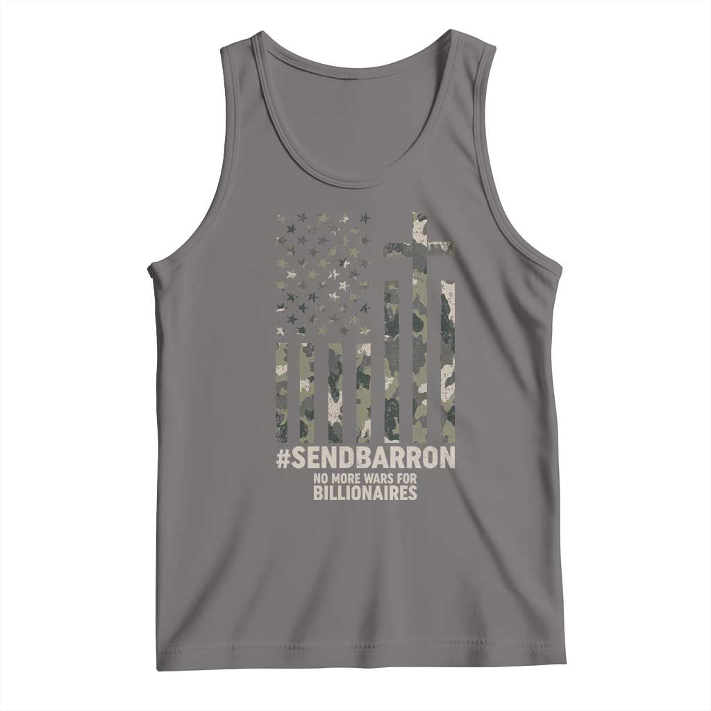 Send Barron Tank Top Vintage American Flag Camo Hashtag Protest Meme TS14 Deep Heather Print Your Wear