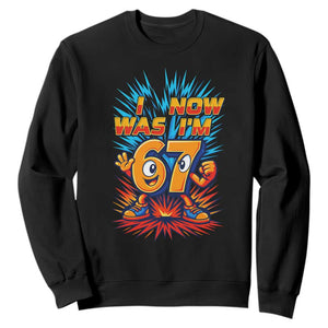 I Was 6 Now I'm 7 Italian Brainrot Meme Gift for Boy Kid Sweatshirt TS14 Black Print Your Wear