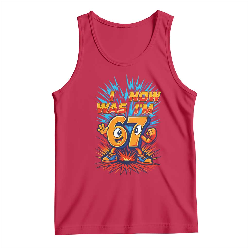 I Was 6 Now I'm 7 Italian Brainrot Meme Gift for Boy Kid Tank Top TS14 Red Print Your Wear