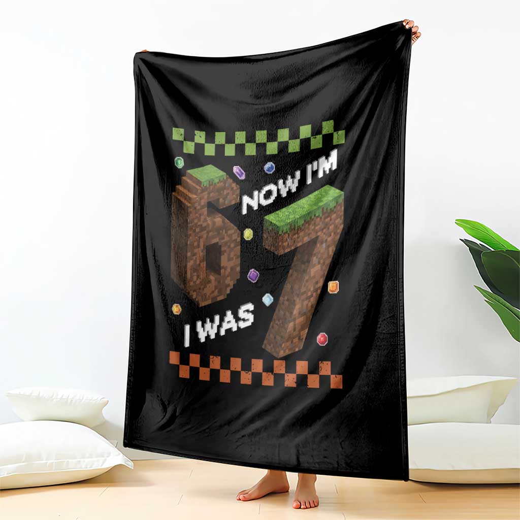 7th Birthday I Was 6 Now Im 7 Throw Blanket Unlocked 67 Boys Kids Youth TS14 Print Your Wear
