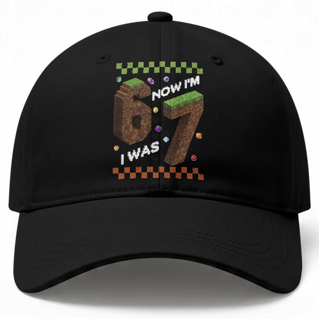 7th Birthday I Was 6 Now Im 7 Baseball Cap Unlocked 67 Boys Kids Youth TS14 Print Your Wear