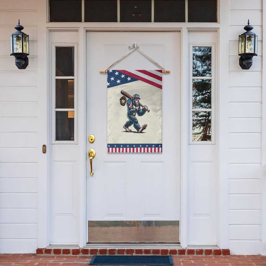 Funny Bigfoot Baseball Garden Flag Sasquatch American Flag Ice Cream TS14 Print Your Wear