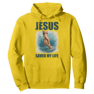 Jesus Saved My Life Hoodie Christian Bible Verse TS14 Daisy Print Your Wear