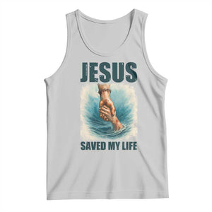 Jesus Saved My Life Tank Top Christian Bible Verse TS14 Ash Print Your Wear