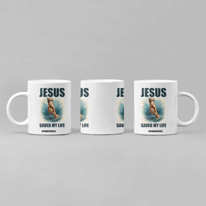 Jesus Saved My Life Coffee Mug Christian Bible Verse TS14 Print Your Wear