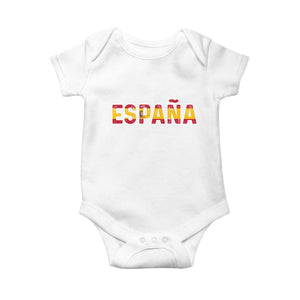 Spain Spanish Flag Espana Pride Baby Onesie TS14 White Print Your Wear