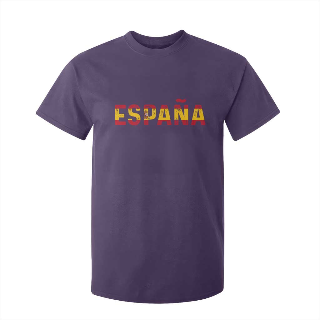 Spain Spanish Flag Espana Pride T Shirt For Kid TS14 Purple Print Your Wear