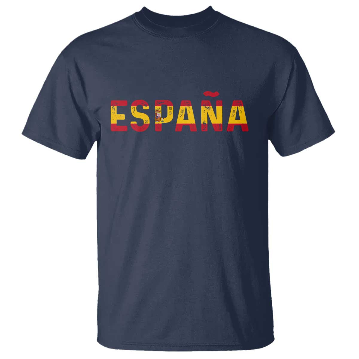 Spain Spanish Flag Espana Pride T Shirt TS14 Navy Print Your Wear