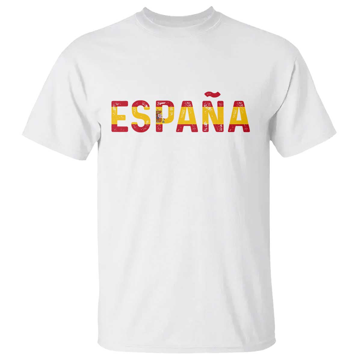 Spain Spanish Flag Espana Pride T Shirt TS14 White Print Your Wear