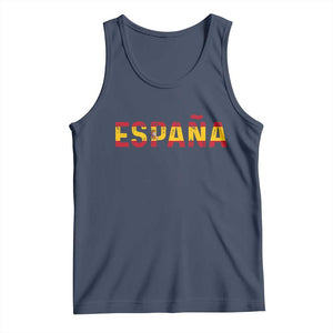 Spain Spanish Flag Espana Pride Tank Top TS14 Navy Print Your Wear