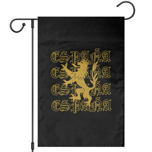 Spain Espana Heraldic Lion Pride Garden Flag TS14 Black Print Your Wear