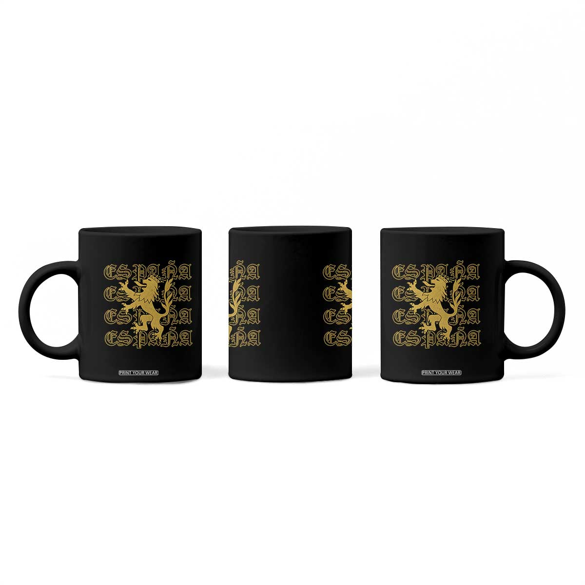 Spain Espana Heraldic Lion Pride Coffee Mug TS14 Print Your Wear