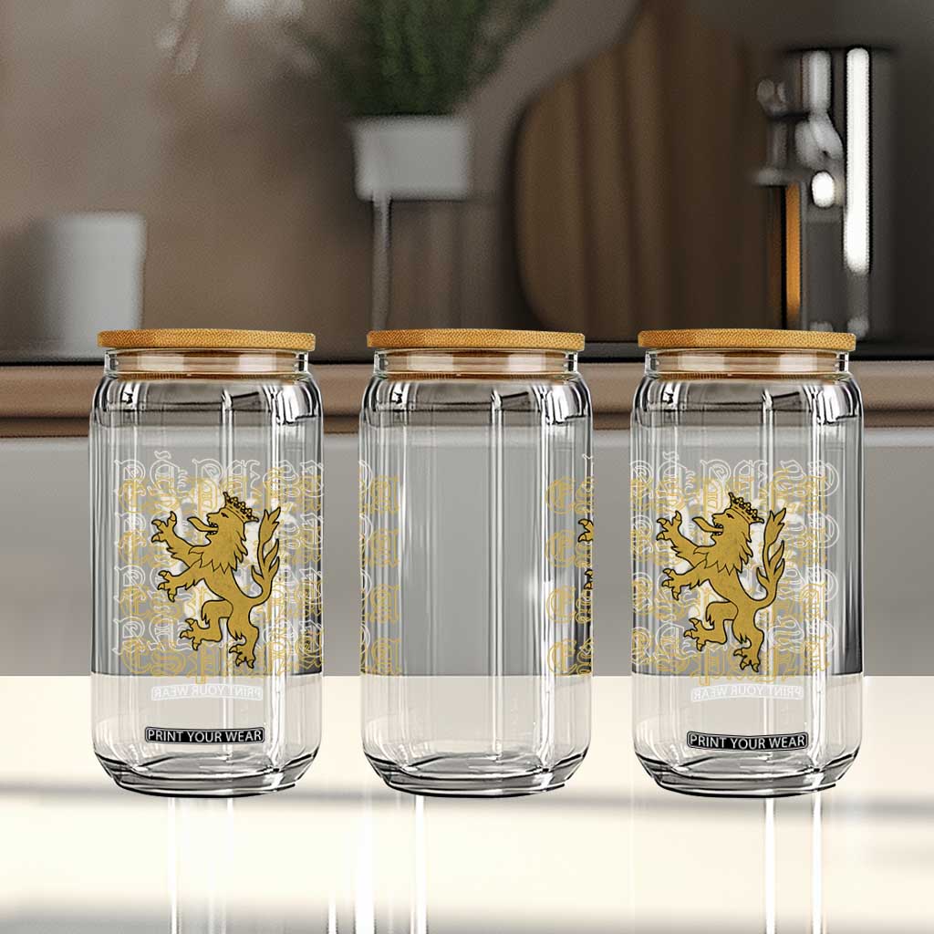 Spain Espana Heraldic Lion Pride Glass Can TS14 Print Your Wear