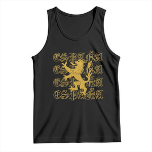 Spain Espana Heraldic Lion Pride Tank Top TS14 Black Print Your Wear