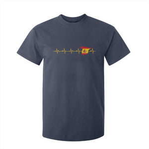 Spain Heartbeat EKG Espana Spanish Flag Map T Shirt For Kid TS14 Navy Print Your Wear