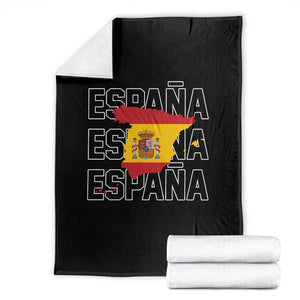 Espana Spain Map Pride Spanish Flag Throw Blanket TS14 Black Print Your Wear