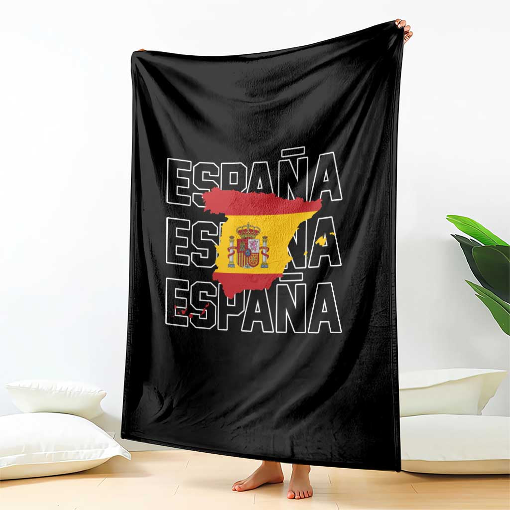 Espana Spain Map Pride Spanish Flag Throw Blanket TS14 Print Your Wear