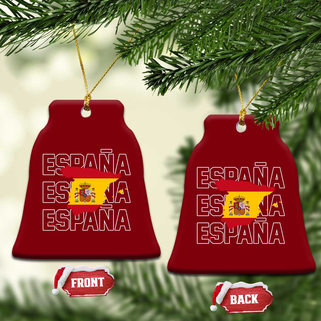 Espana Spain Map Pride Spanish Flag Ceramic Ornament TS14 Print Your Wear