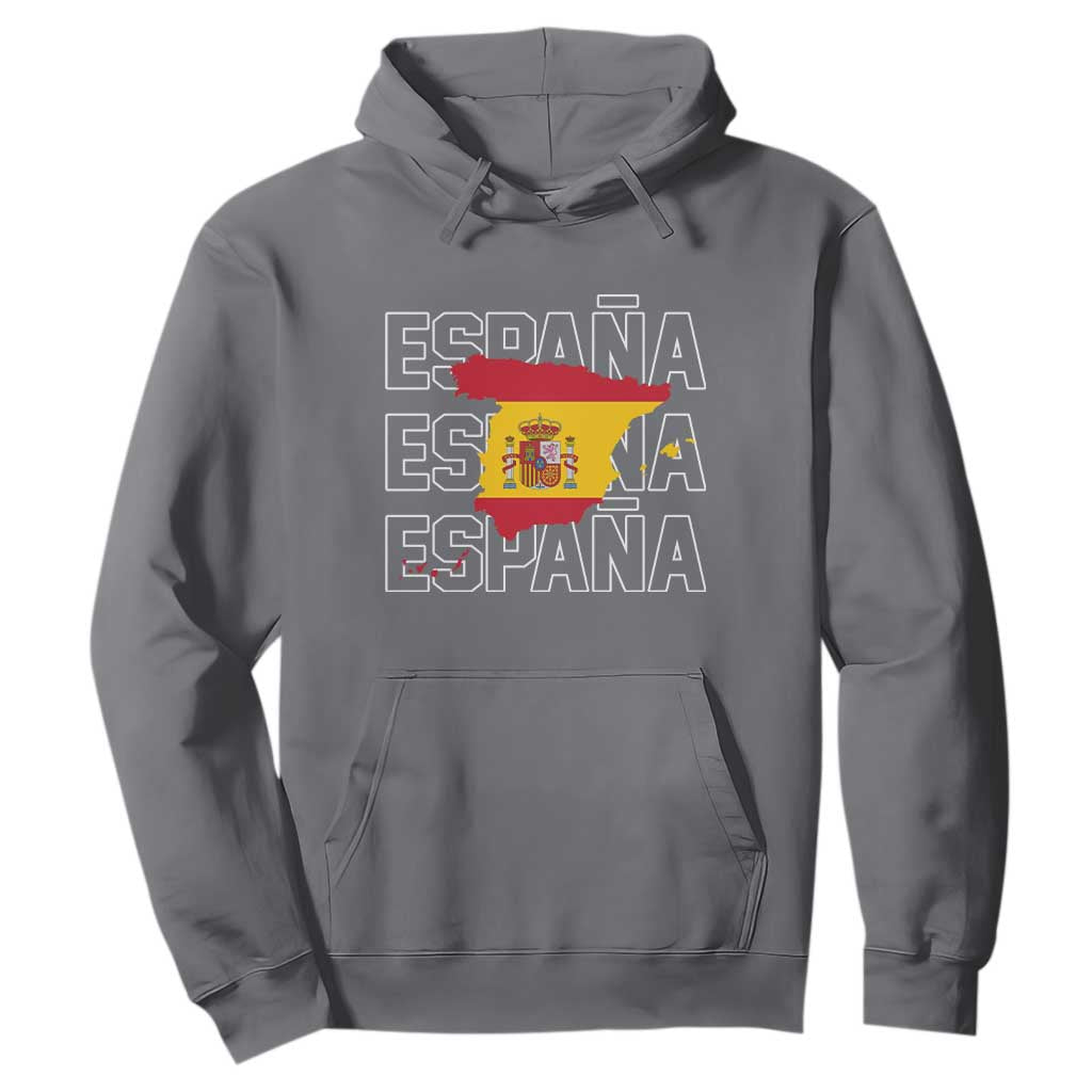 Espana Spain Map Pride Spanish Flag Hoodie TS14 Charcoal Print Your Wear