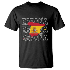 Espana Spain Map Pride Spanish Flag T Shirt TS14 Black Print Your Wear