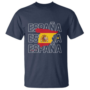 Espana Spain Map Pride Spanish Flag T Shirt TS14 Navy Print Your Wear