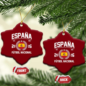 Spain 2026 Soccer Football Fan Spanish Flag Ceramic Ornament TS14 Print Your Wear