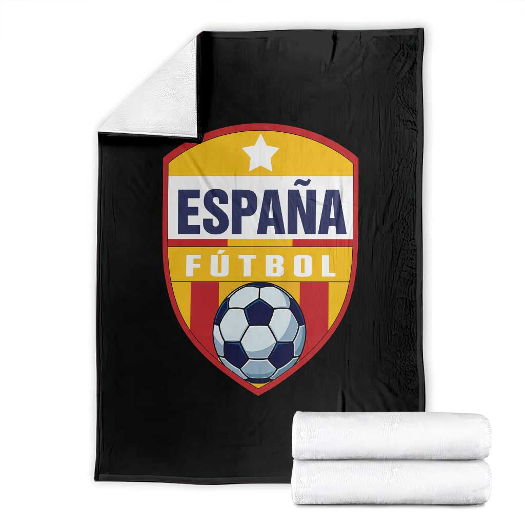 Espana Spain Soccer Football Fan Spanish Flag Throw Blanket TS14 Black Print Your Wear