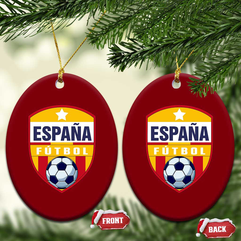 Espana Spain Soccer Football Fan Spanish Flag Ceramic Ornament TS14 Print Your Wear