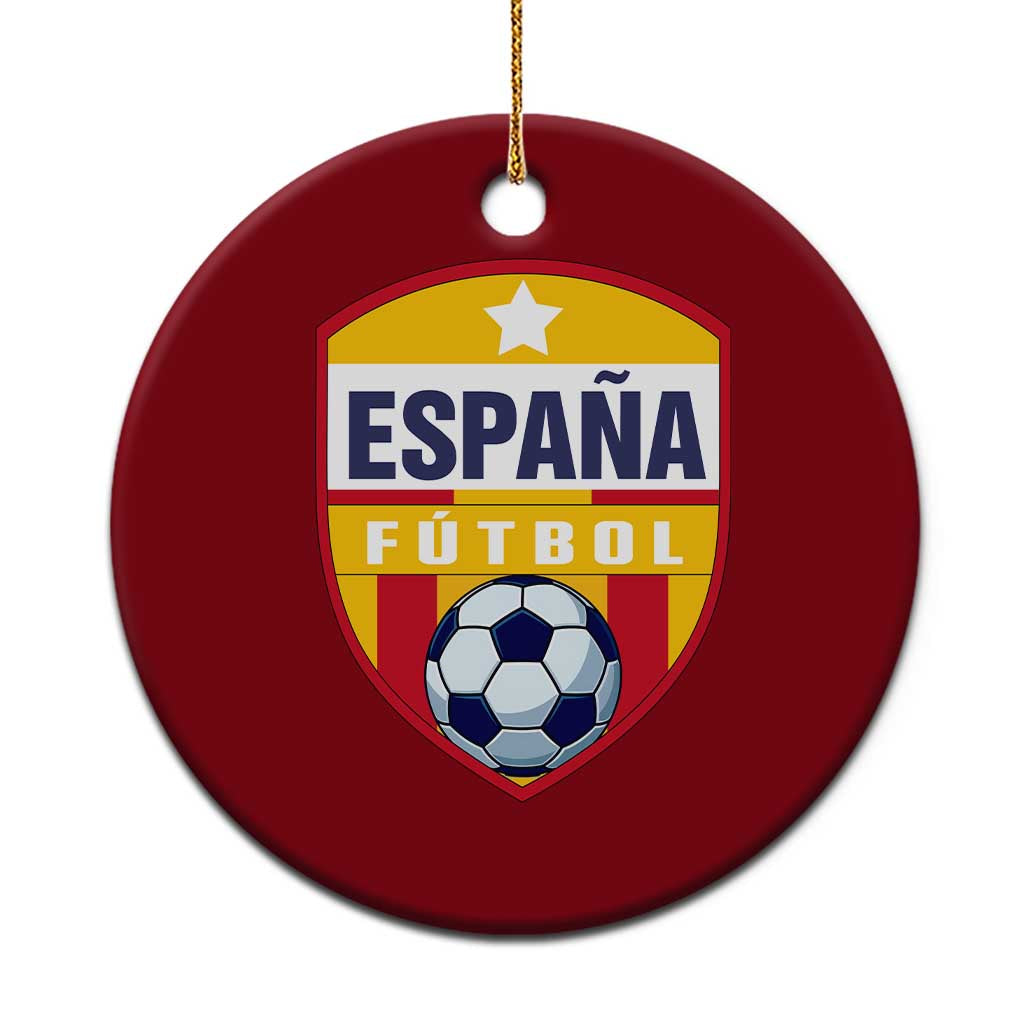 Espana Spain Soccer Football Fan Spanish Flag Ceramic Ornament TS14 1pc Red Print Your Wear