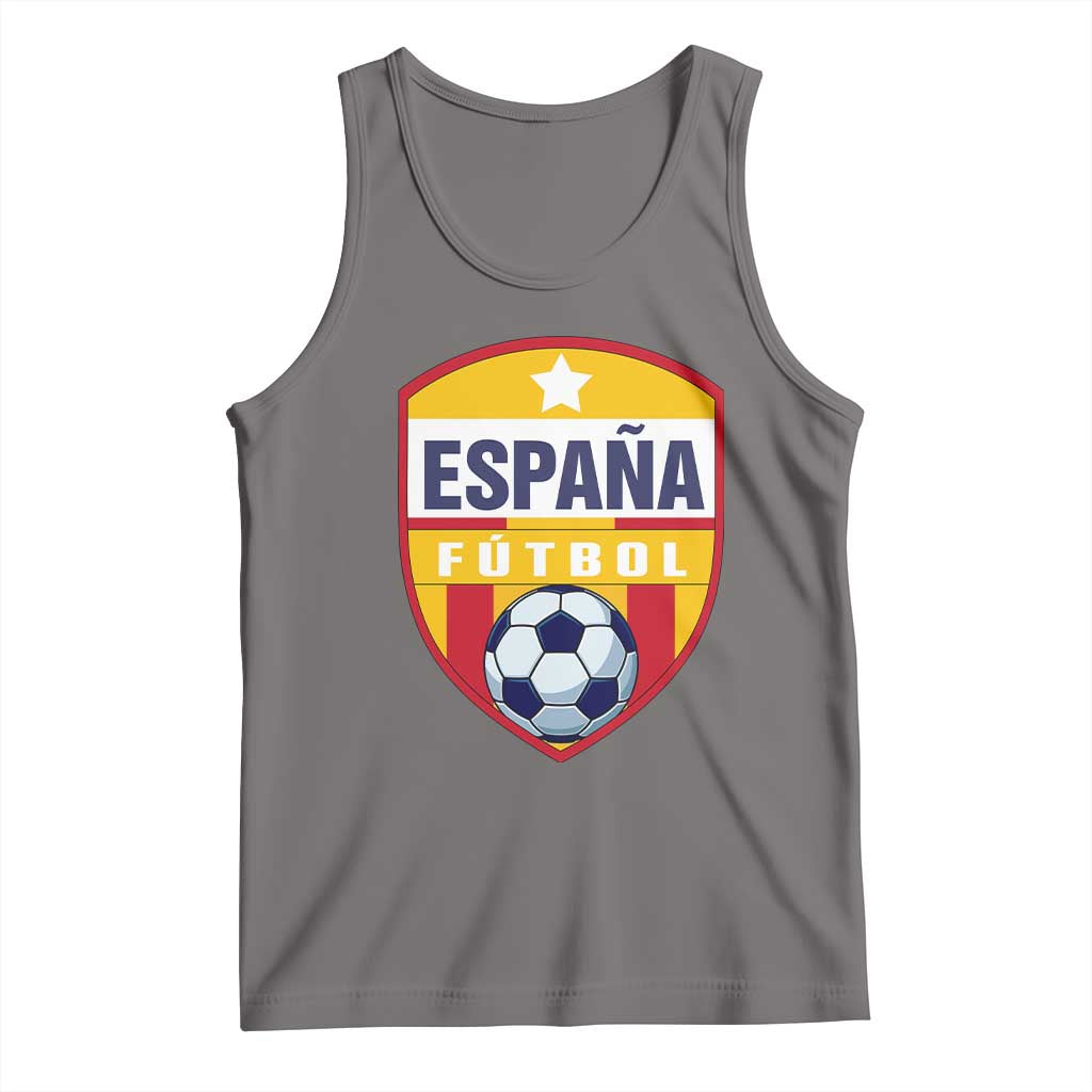 Espana Spain Soccer Football Fan Spanish Flag Tank Top TS14 Deep Heather Print Your Wear