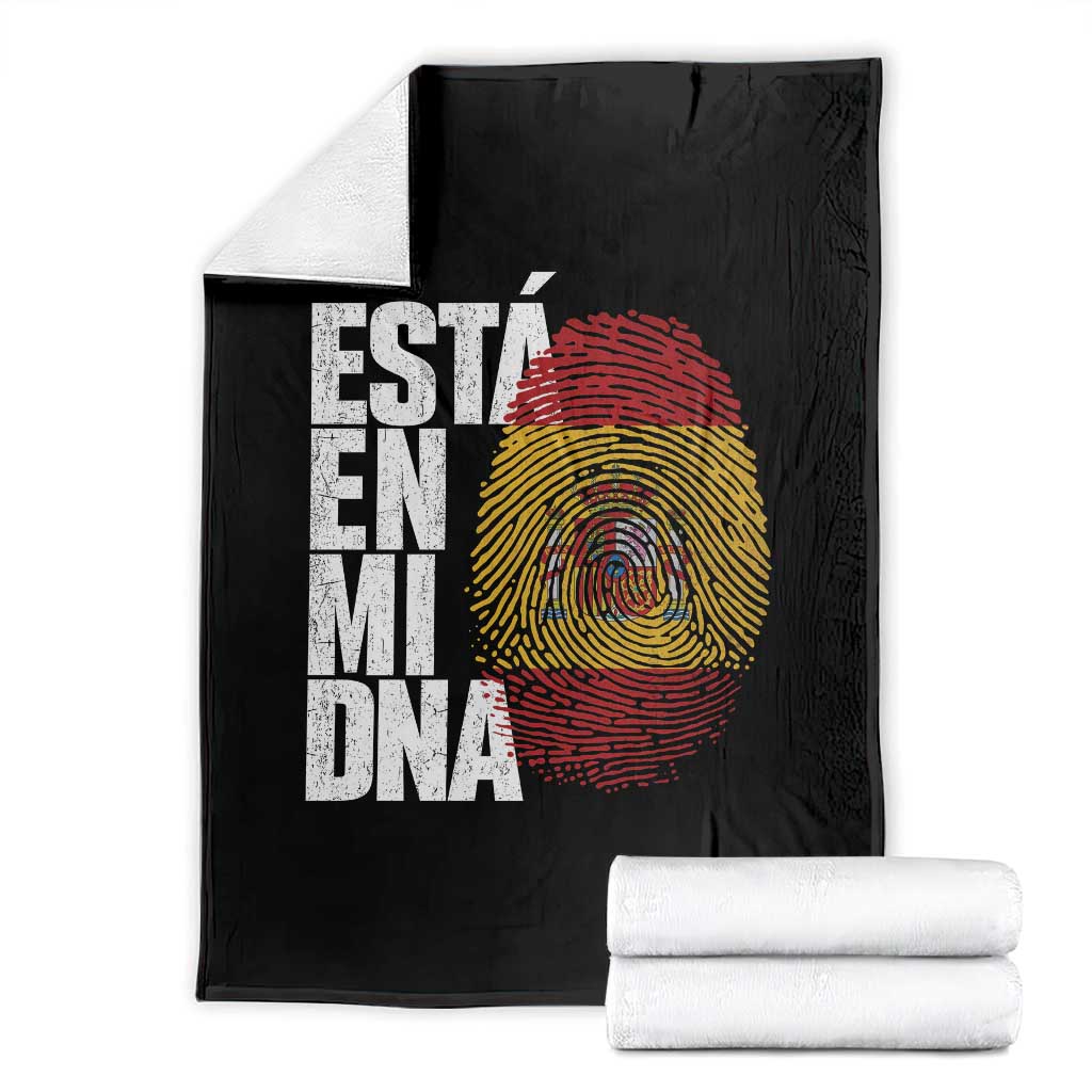 It's in My DNA Espana Spain Spanish Flag Pride Throw Blanket TS14 Black Print Your Wear