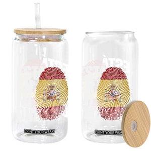 It's in My DNA Espana Spain Spanish Flag Pride Glass Can TS14 Print Your Wear