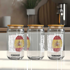 It's in My DNA Espana Spain Spanish Flag Pride Glass Can TS14 Print Your Wear