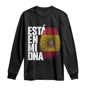 It's in My DNA Espana Spain Spanish Flag Pride Long Sleeve Shirt TS14 Black Print Your Wear