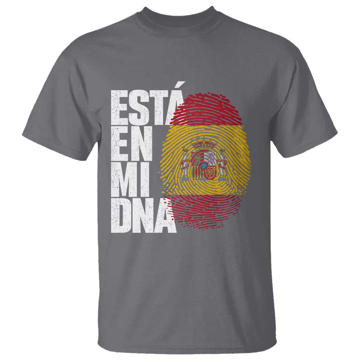 It's in My DNA Espana Spain Spanish Flag Pride T Shirt TS14 Charcoal Print Your Wear