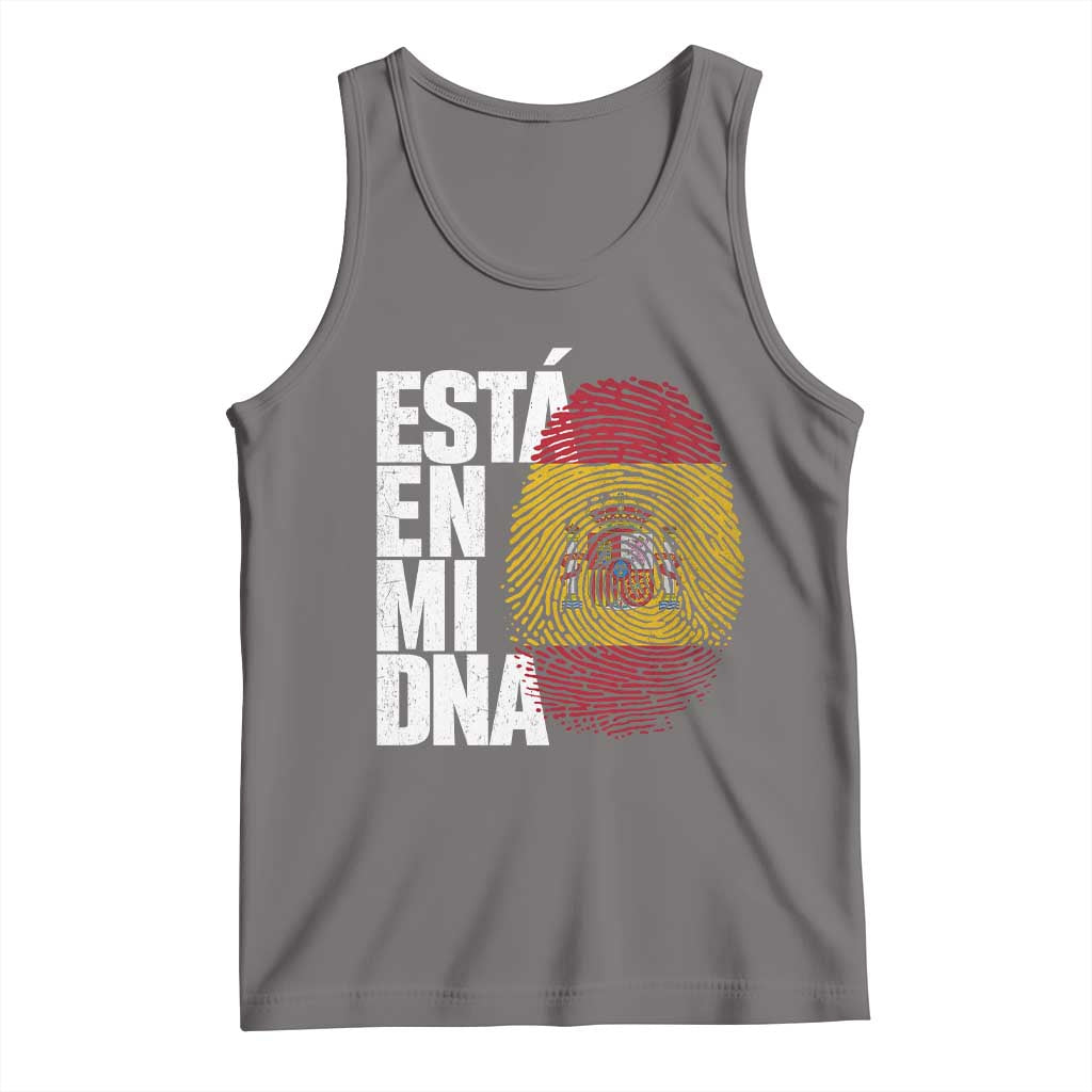 It's in My DNA Espana Spain Spanish Flag Pride Tank Top TS14 Deep Heather Print Your Wear