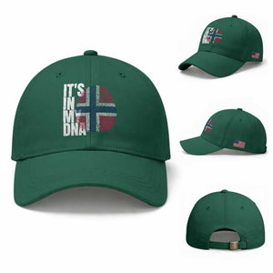 It's in My DNA Norway Norwegian Flag Pride Baseball Cap TS14 Baseball Cap Universal Fit Irish Green Print Your Wear