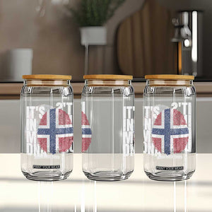 It's in My DNA Norway Norwegian Flag Pride Glass Can TS14 Print Your Wear